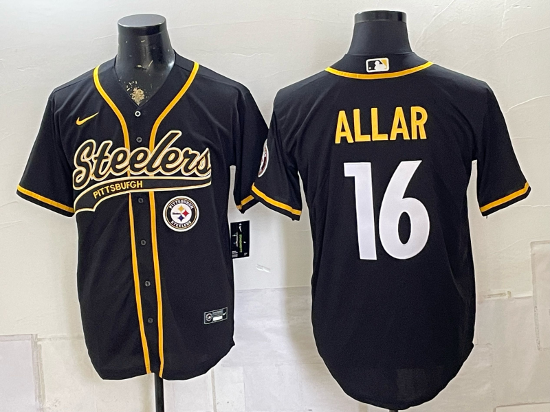 2026 Men Pittsburgh Steelers #16 Allar Black Limited Nike NFL Jersey 0823001->pittsburgh steelers->NFL Jersey